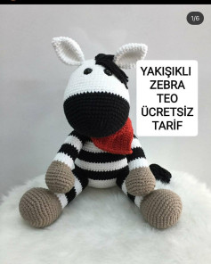 Yakışıklı Zebra Teo Amigurumi: Ücretsiz ve Kolay Yapım Rehberi
