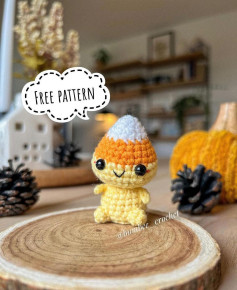 Adorable Candy Corn Amigurumi Crochet Pattern for Halloween