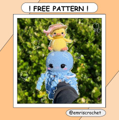 Adorable Crochet Duck and Jellyfish Free Pattern