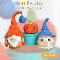 Adorable Crochet Halloween Pumpkin and Friends Pattern