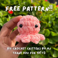 Adorable Crochet Octopus Free Pattern for Beginners