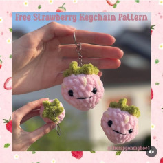 Adorable Crochet Strawberry Keychain Pattern for Beginners