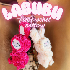 Adorable Labubu Free Crochet Pattern for Keychains