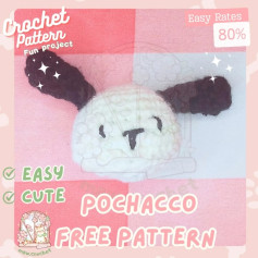 Adorable Pochacco Crochet Pattern for Beginners - Free and Easy