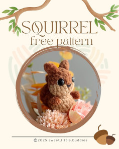 Adorable Squirrel Crochet Pattern for Amigurumi Enthusiasts