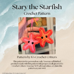 Adorable Starfish Crochet Pattern for Keychains or Decor