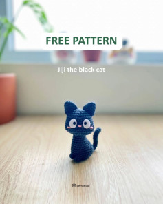 Amigurumi Black Cat Crochet Pattern - Free Jiji Design