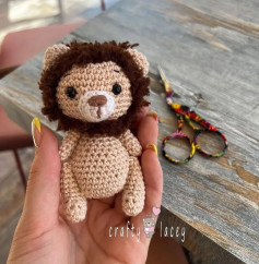 Amigurumi Crochet Pattern: Cute Lion Plushie