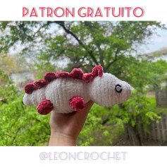Amigurumi dinosaurio adorable para principiantes, patrón gratuito disponible.