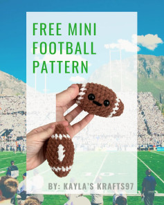 Amigurumi Mini Football Crochet Pattern for Beginners