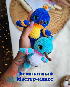 Бесплатный мастер-класс по вязанию игрушек птиц крючком