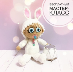 Бесплатный мастер-класс: вязанный зайчик для детей