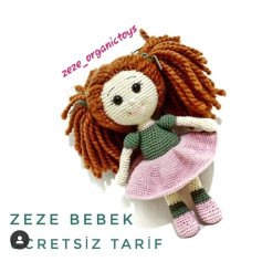 Бесплатный узор для вязания куклы Zeze