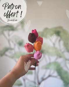 Bouquet de Tulipes au Crochet - Patron Gratuit Offert