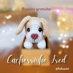 Cachorrinho de crochê Fred: Receita gratuita adorável