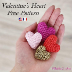 Cœurs en Crochet pour la Saint-Valentin - Modèle Gratuit