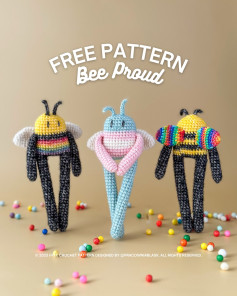 Colorful Crochet Bees: Free Pattern for Creative Crafts