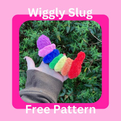 Colorful Wiggly Slug Crochet Pattern for Beginners