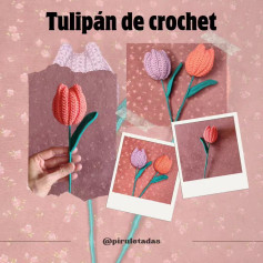 Cómo hacer un tulipán de crochet paso a paso