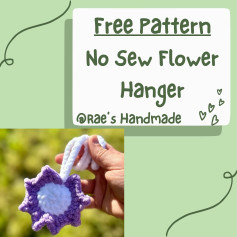 Create a Beautiful No-Sew Crochet Flower Hanger Easily