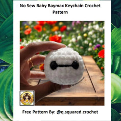 Create a Cute No-Sew Baymax Keychain with Crochet