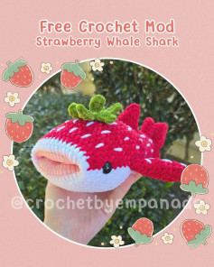 Create a Cute Strawberry Whale Shark with This Free Crochet Pattern