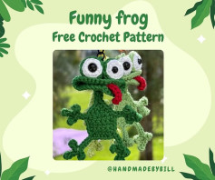 Create a Funny Frog Crochet with This Easy Free Pattern