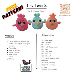 Create Adorable Crochet Birds with This Free Tiny Tweets Pattern