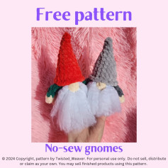 Create Adorable No-Sew Gnomes with This Free Crochet Pattern