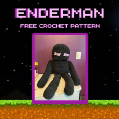 Create Your Own Enderman with This Free Crochet Pattern