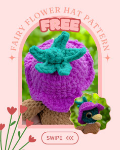Create Your Own Fairy Flower Hat with This Free Crochet Pattern