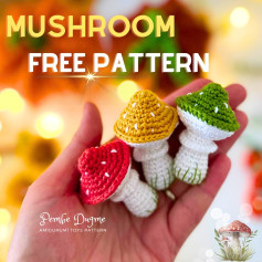 Crochet Amigurumi Mushroom Toys: Free Pattern for Colorful Designs