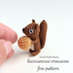 Crochet Amigurumi Squirrel Free Pattern for Beginners