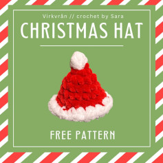 Crochet Christmas Hat Pattern - Free and Easy to Make