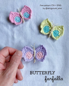 Crochet Colorful Butterflies Pattern for Beginners