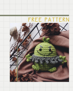 Crochet Cute Alien Amigurumi Free Pattern Tutorial