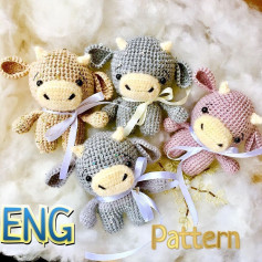 Crochet Cute Cow Amigurumi Pattern for Beginners