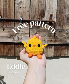 Crochet Eddie the Chick Free Pattern for Beginners