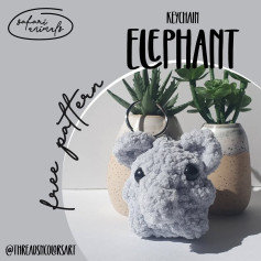 Crochet Elephant Keychain Pattern: Free and Easy Tutorial