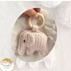 Crochet Elephant Teether Pattern for Babies