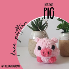Crochet Keychain Pig: Free Pattern for Cute Accessory
