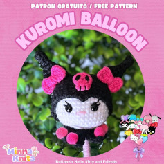 Crochet Kuromi Balloon Pattern - Free Amigurumi Design