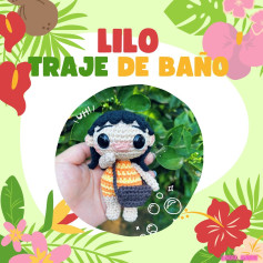 Crochet Lilo in Swimsuit: Cute Amigurumi Pattern