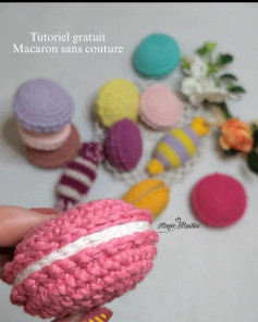 Crochet Macaron Facile: Tutoriel Gratuit pour Débutants, Sans Couture