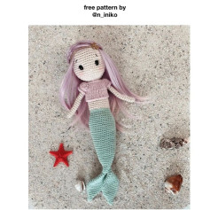 Crochet Mermaid Doll Pattern for Beach Adventures