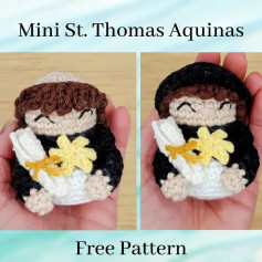 Crochet Mini St. Thomas Aquinas Doll Free Pattern Guide
