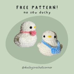 Crochet No-Sew Ducky: Easy and Free Pattern Tutorial