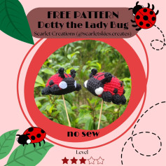 Crochet No-Sew Ladybug Pattern for Beginners