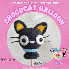 Crochet Pattern: Cute Chococat Amigurumi Balloon Tutorial