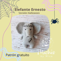 Crochet Pattern: Ernesto the Elephant Halloween Edition